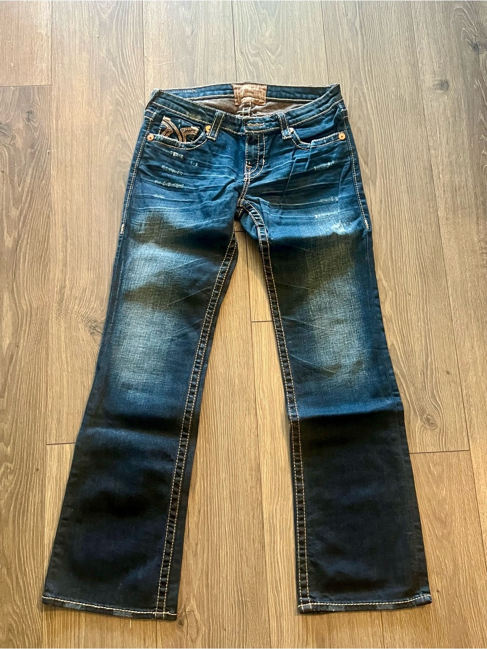 Big Star Women's Dark Blue Straight Leg Jeans - Picture 2 of 6